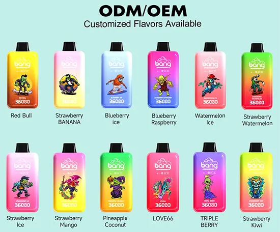 Bang 36000 Puffs Smart Full Screen Turn Ice