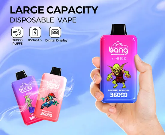 Bang 36000 Puffs Smart Full Screen Turn Ice