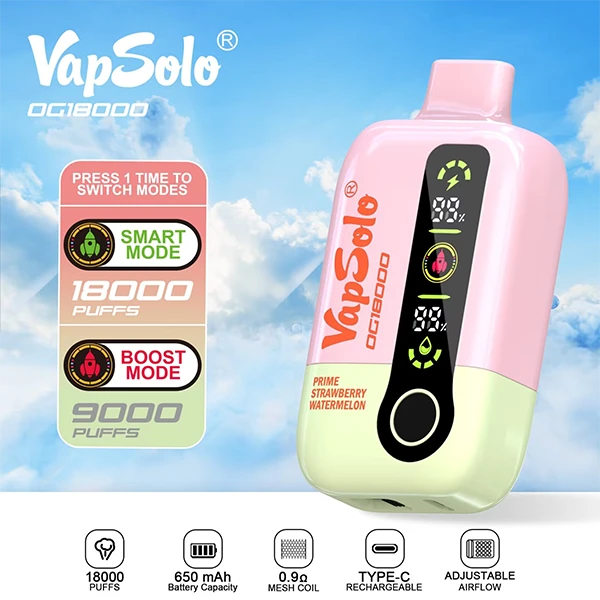 Vapsolo DG18000 Puffs Disposable Vape